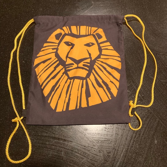 Disney The Lion King Broadway Musical Drawstring Backpack Disney Cinch bag - Picture 2 of 3